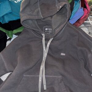 Figs Charcoal Gray Women's Hoodie